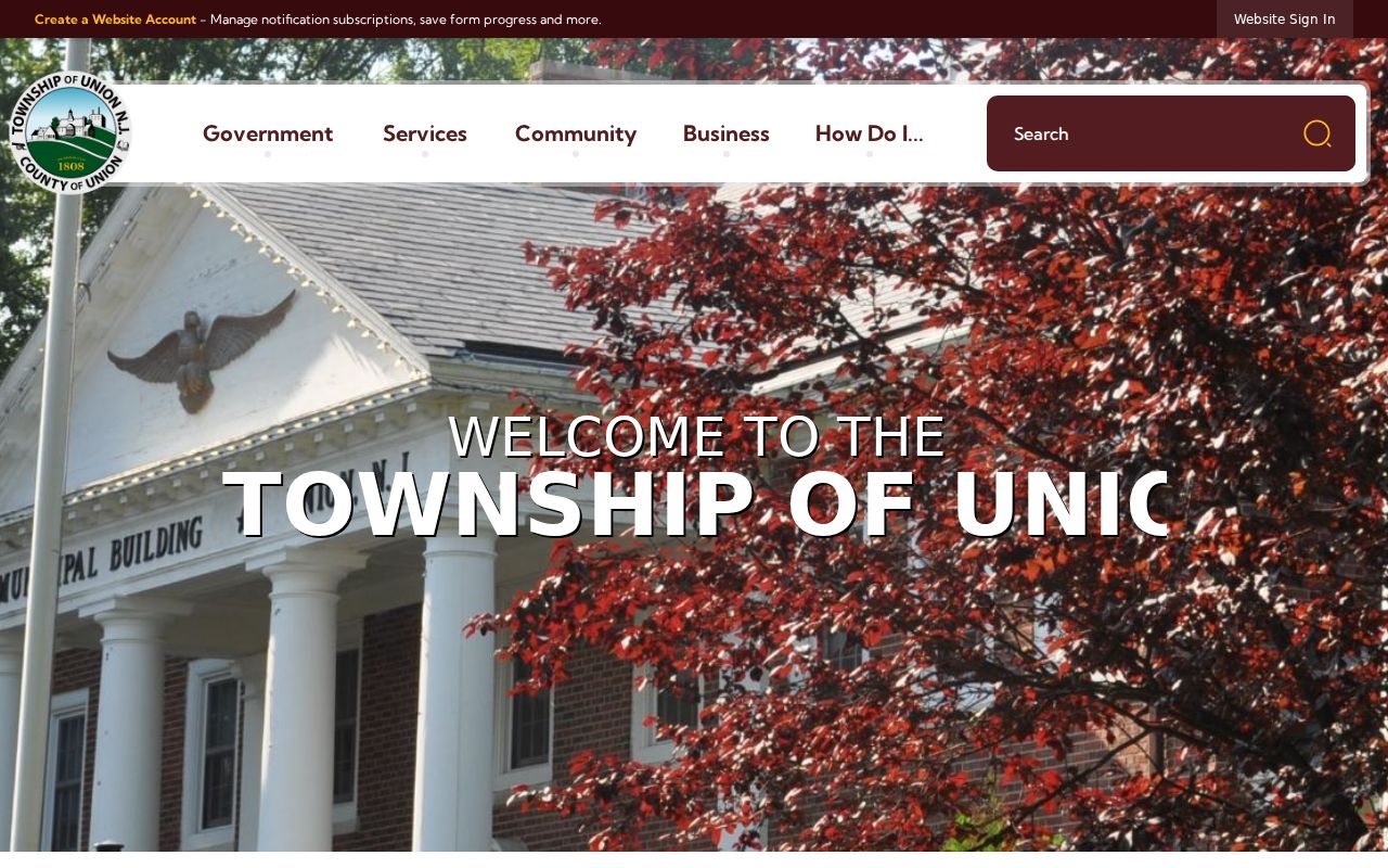Union residents directory Township department navigation